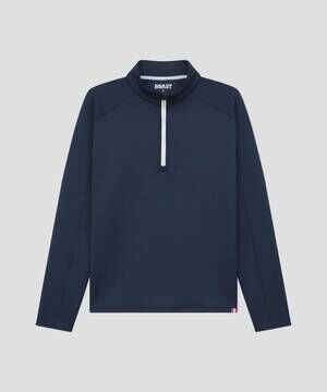 NEW BOAST men's peak quarter zip sweatshirt in navy